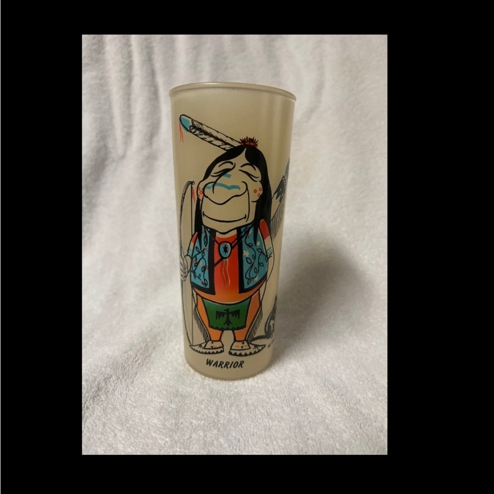 Warrior Themed Decorative Glass